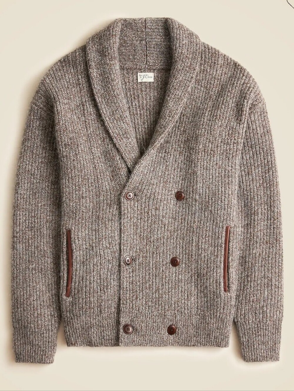 J.Crew Double Breasted Shawl Collar Cardigan Sweater Men Medium Wool Blend Large